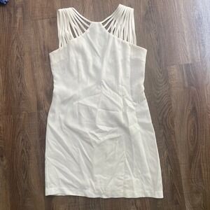 Esley White Bodycon Dress Sleeveless Party Cocktail Mini Women's L‎